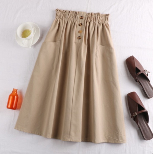ロングスカート 全9色 ハイウエスト Aライン ギャザー 薄手 フレア かわいい 可愛い シンプル カジュアル スタイルアップ おしゃれ お洒落 可愛い 女子 こなれ感 ラフ ガーリー