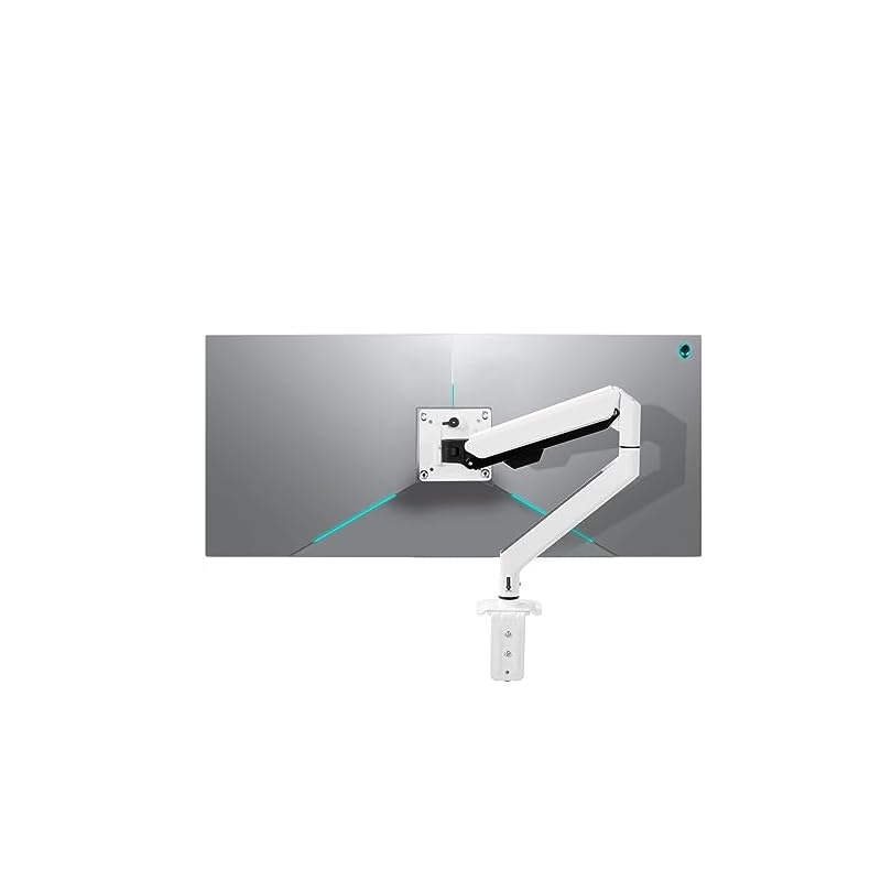 HILLPORT ホワイト モニターアーム PC白 ディスプレイアーム ガススプリング式 1734インチ ガス圧式 ディスプレイスタンド クランプ式 耐荷重29kg ホワイト M3P