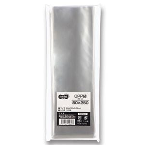 （まとめ）TANOSEE OPP袋 フラット 80x250mm 1パック（100枚） [x20]