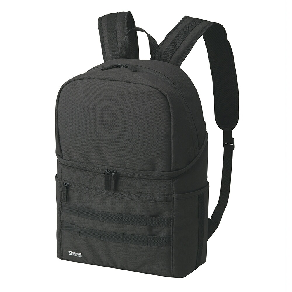 （まとめ買い）SFJコラボ スタンドバックパック 自立するバックパック アビスブラック A-3209-24 [x3]
