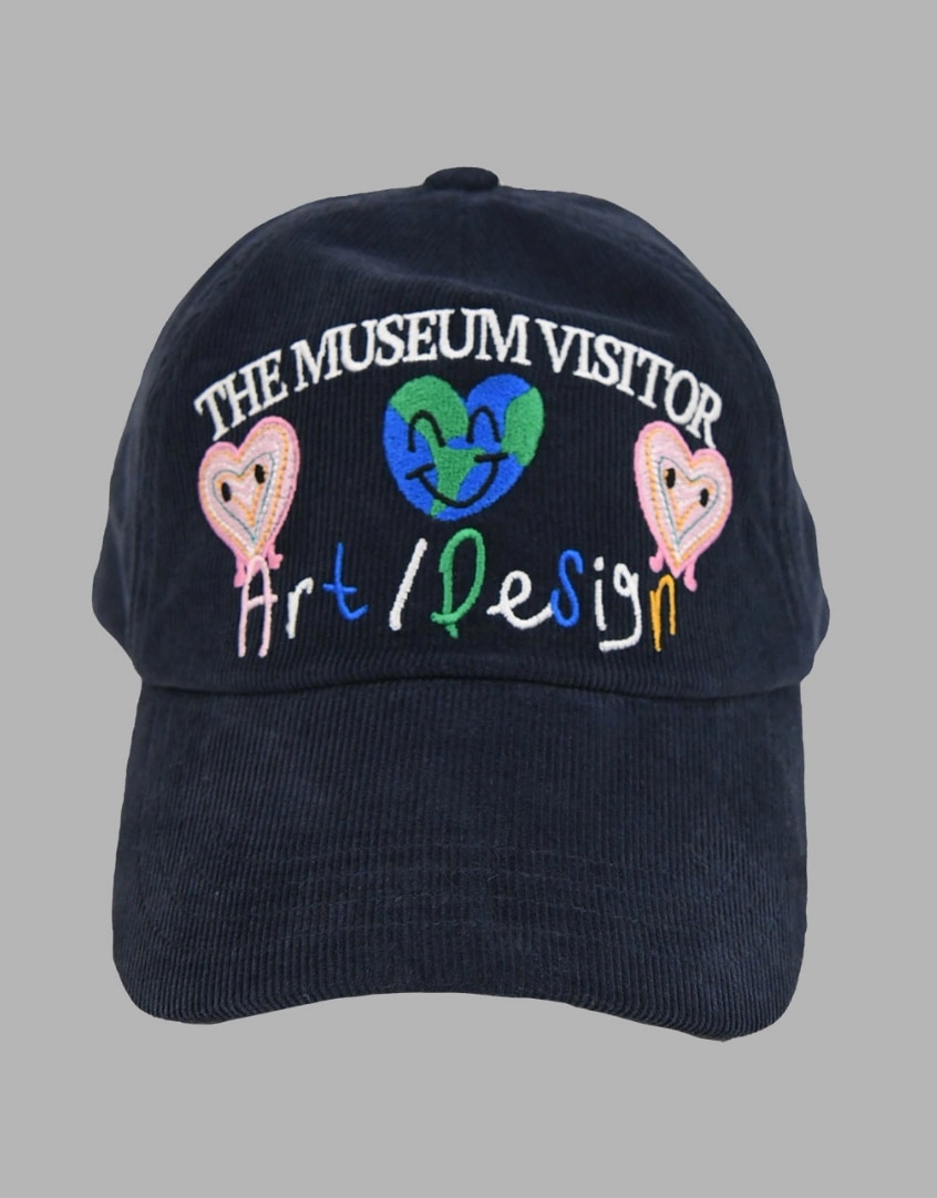 【THE MUSEUM VISITOR】 GLOBY & LOVEY BALL CAP : NAVY