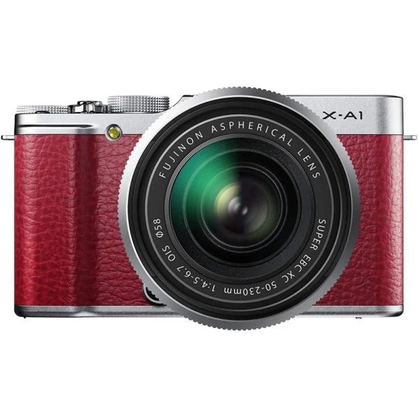 【中古】フジフィルム FUJIFILM X-A1ズームレンズキット レッド F X-A1R/1650KIT SDカード付きミラーレス一眼カメラ