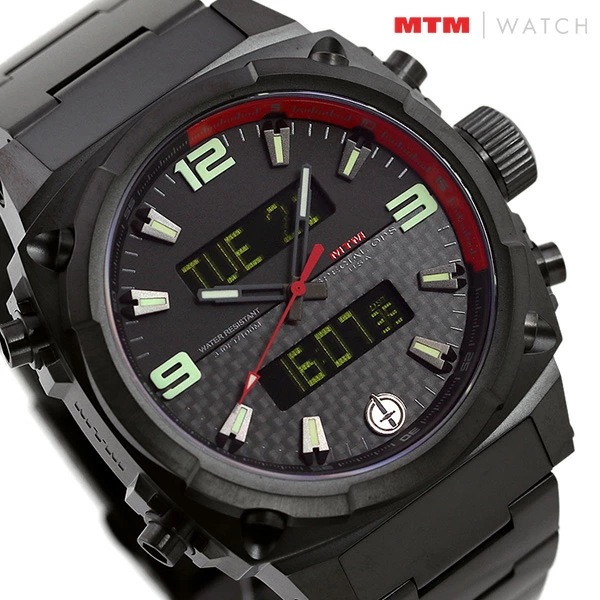 MTM エムティーエム エアー ストライク 2 チタン コンパス クロノグラフ GMT メンズ 腕時