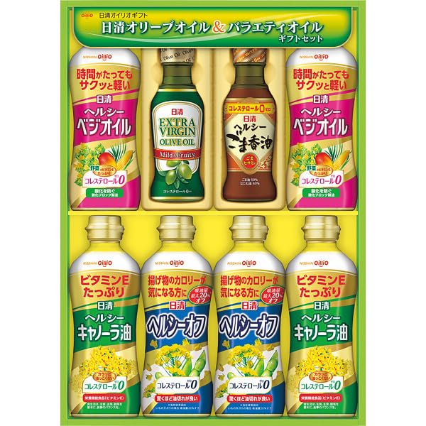日清オイリオ オリーブオイル＆バラエティオイルギフト OV-40A 287-3105-064