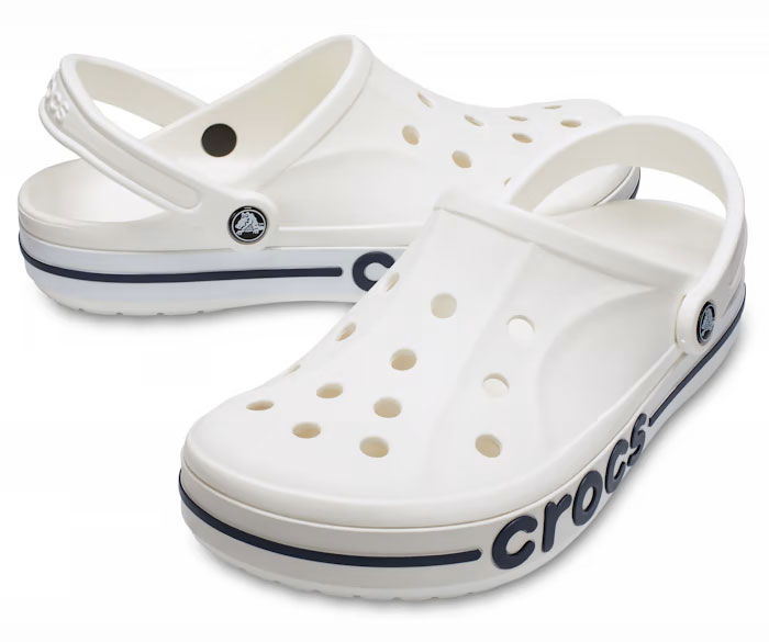 CROCS 205089-126-M7 バヤバンド クロッグ（White / Navy・サイズ：M7/W9(25.0cm)） 205089126M7