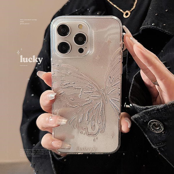 Qoo10] 蝶 アゲハ ケース iPhone16ケー