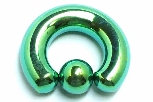 ニッケルフリー 0G ボディピアス グリーン チタン CBR キャプティブビーズリング 0ゲージ 緑色 発色 定番 耳 軟骨 ヘリックス コンク 男性 女性 プレゼント grr0gxxxxxxxx