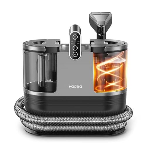 【60度お湯生成×15000Pa強力吸引】Yadea R6 カーペットクリーナー 加熱式 カーペット洗浄機 布洗浄機 染み抜き ソファクリーナー 絨毯クリーナー 水洗い 車用掃除機 スチーム バキュー