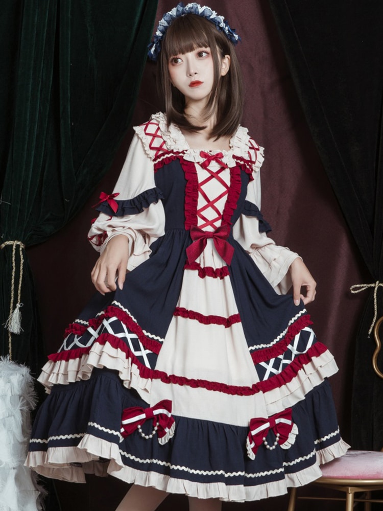 【激安本日限定】ロリータ ワンピースロリータ本物チャンジュン冬opクリスマスゴシック白雪姫ツインロリータスカート