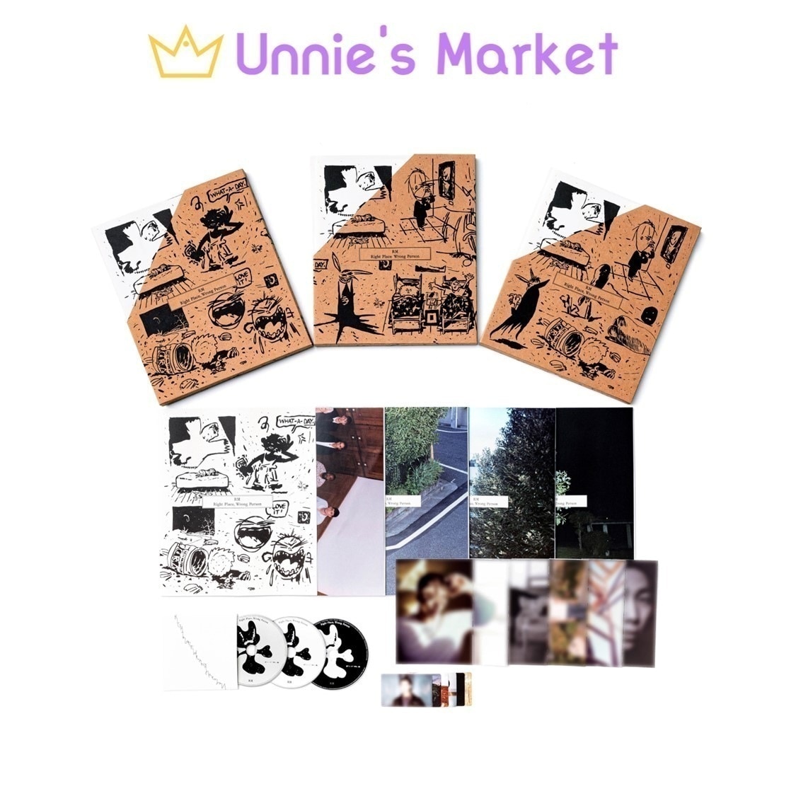 [SET] RM(BTS) Right Place, Wrong Person + Free Photocard 1EA(fan-made)