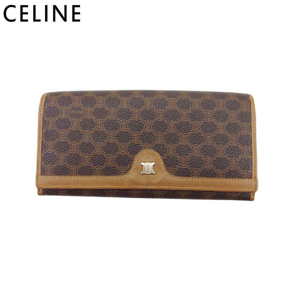 長財布 がま口 ファスナー 財布 マカダム レディース メンズ ブラウン ベージュ ゴールド 中古 24,758円