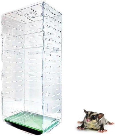アクリルケージバードケージ フクロモモンガ 小動物ハンモック120cm 360度 Amazon | MINORITY DESIGN フクロモモンガ 360度見渡せる