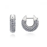 ピアス　美品　スワロフスキー　5692258 Dextera スタッドピアス, ラウンドカット, ホワイト, ローズ