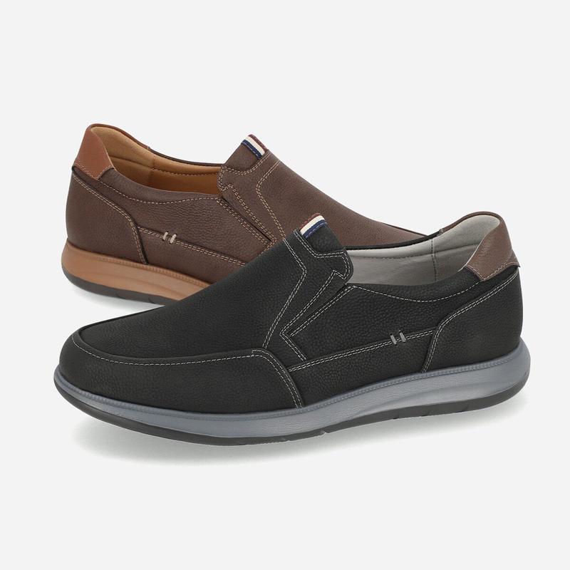 男性ヌバック スリッポン 3.5cm LCMC61U539