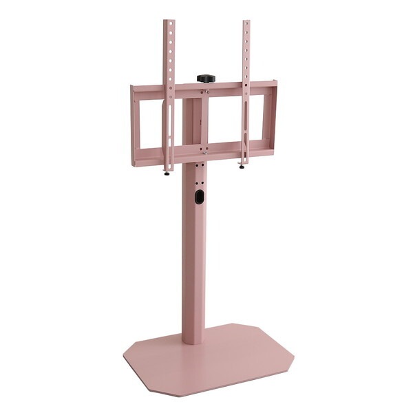 ホームテイスト 大人かわいいインテリア 八角壁寄せテレビスタンドOKOTG-PK ピンク ロータイプ 単品 メーカー直送