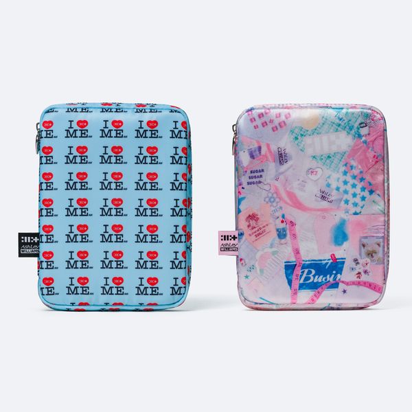 [MEGA] [2種セット](I HEAT+COLLAGE) ILLIT 1st Single Album NOT CUTE ANYMORE ILLIT x Ashley Williams Pouch