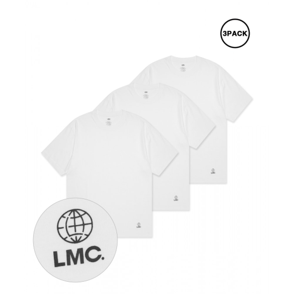 LMC LMC グローブ T シャツ 3 パックホワイト