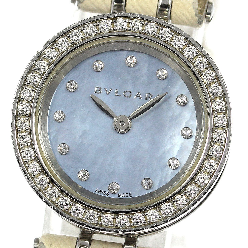 ベルト訳あり ブルガリ BVLGARI BZ23S B-ZERO1 ダイヤベゼル クォーツ レディース _754208【中古】