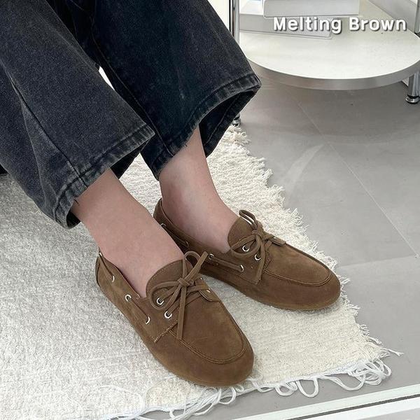 女性用秋の靴 スエードローファー KR32 6,843円