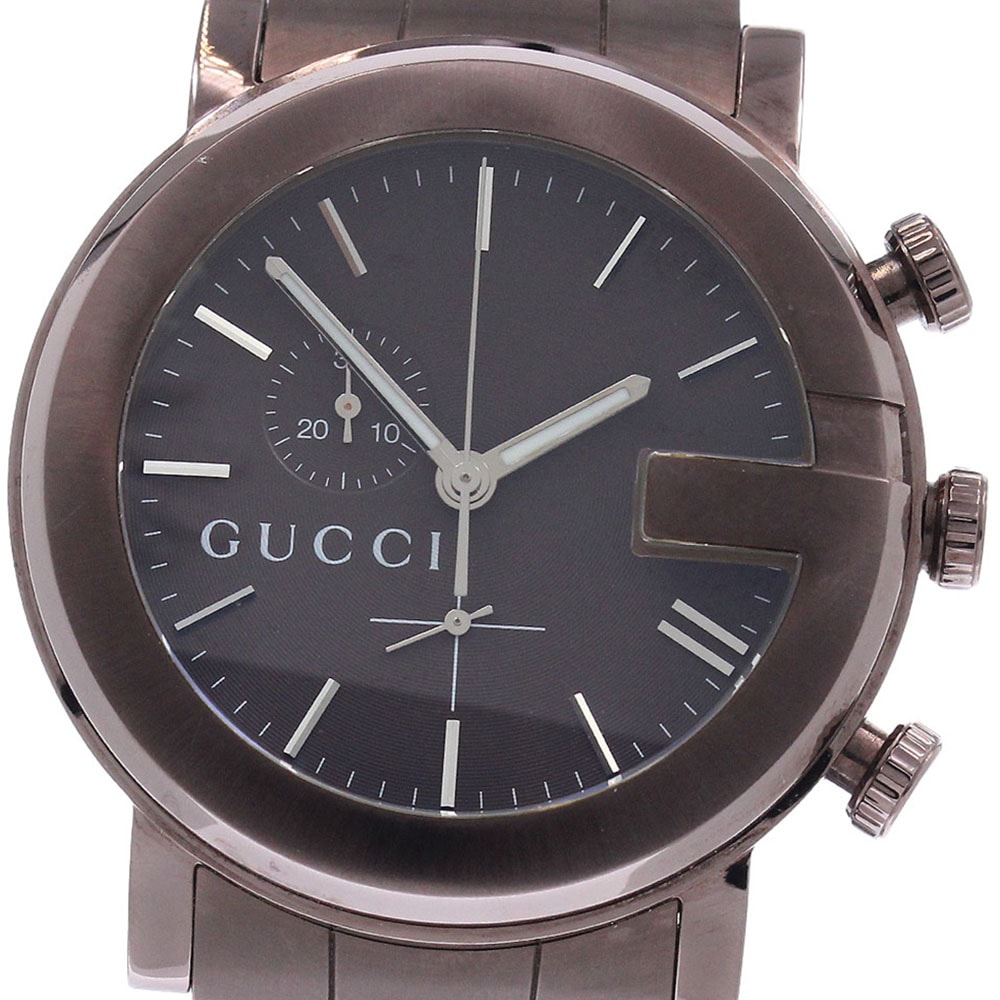 グッチ GUCCI 101M/YA101341 Gクロノ クロノグラフ クォーツ メンズ 良品 _945072【中古】