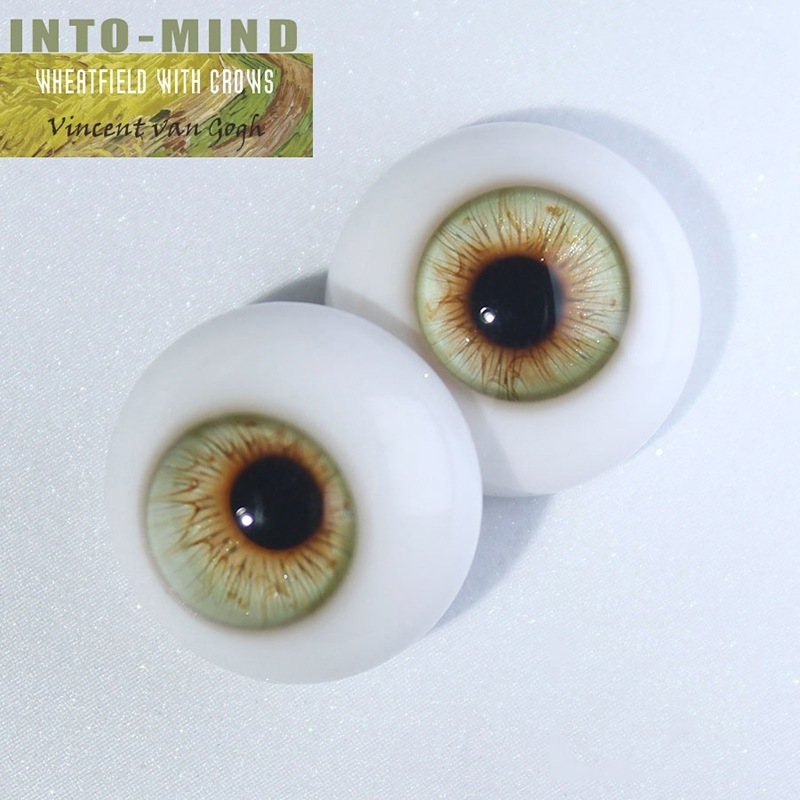 BJDドールアイ レジンアイ 麦田 人形用樹脂眼 真人風 普通/三白眼 12mm/14mm/16mm/18mmサイズ