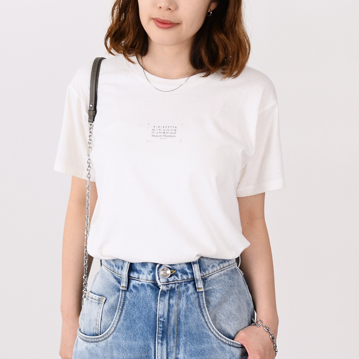 トップス スタンプロゴTシャツ S50GC0706 S24575 レディース ユニセックス ホワイト コットン 半袖 春夏 クルーネック