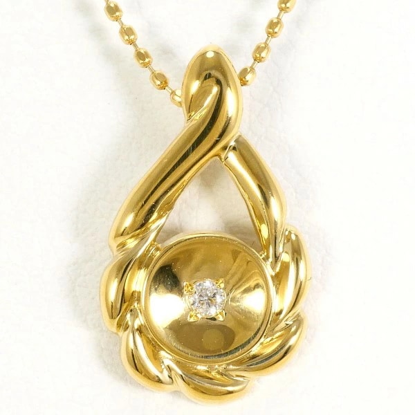 K18 18金 YG イエローゴールド ネックレス ダイヤ 約45cm ジュエリー 中古 34,983円