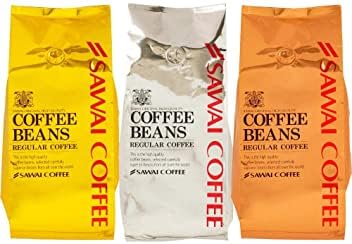 澤井珈琲 コーヒー 専門店 3種類 (ソルブレンド/ルナブレンド/テルスブレンド) セット 1.2kg (400g x 3) 120杯分 大入り 【 豆のまま 】 コーヒー豆