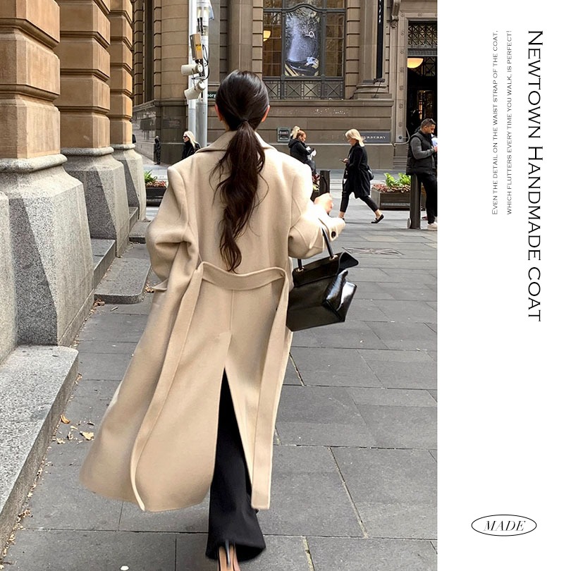 [MADE] ニュータウンオーバーフィットハンドメイドシングルロングコート ct1050