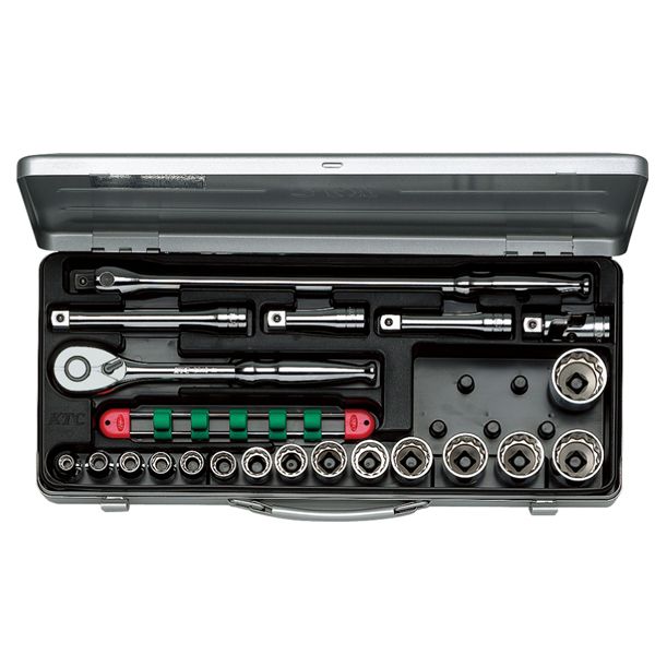 KTC 京都機械工具 12.7SQ ソケットレンチ セット 21点 （mm） TB415X ソケット レンチ 工具 ツール DIY 作業工具