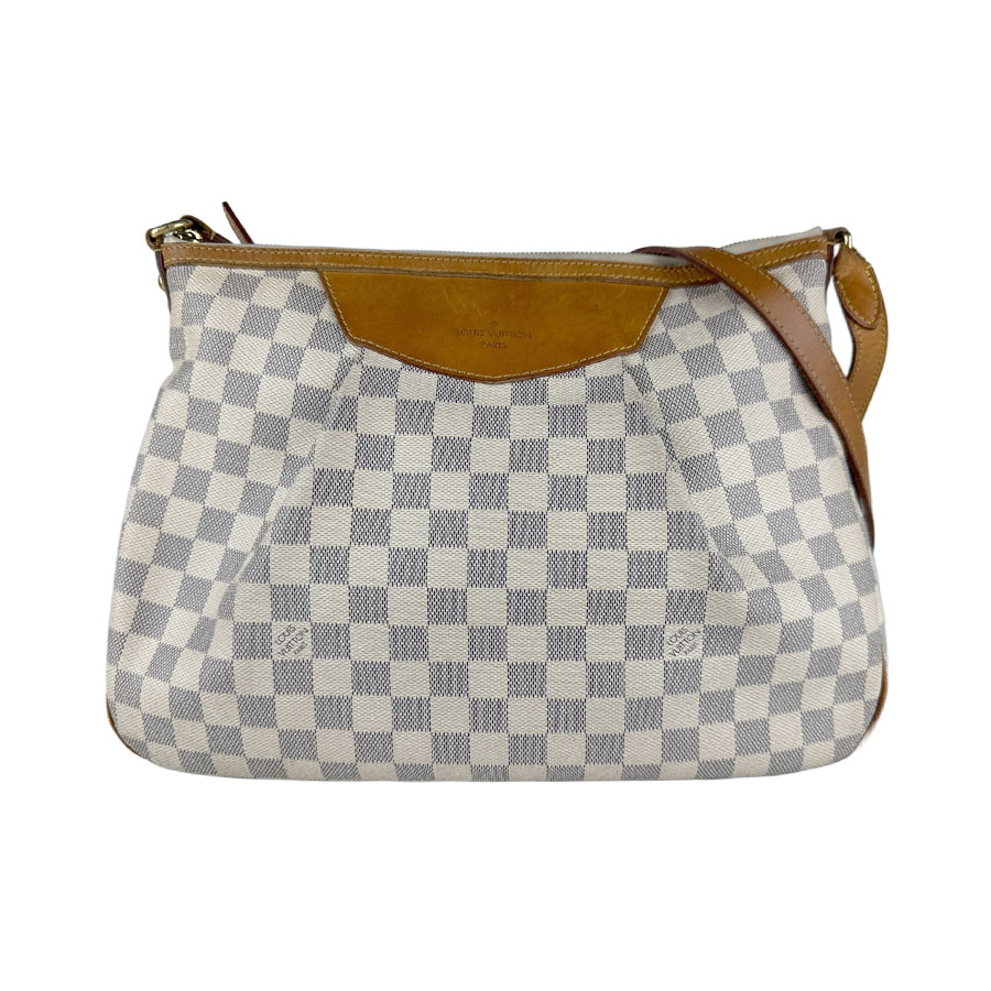 ルイ ヴィトン LOUIS VUITTON ショルダーバッグ ダミエアズール シラクーサ MM ダミエアズールキャンバス アズール ゴールド レディース N41112 z8034