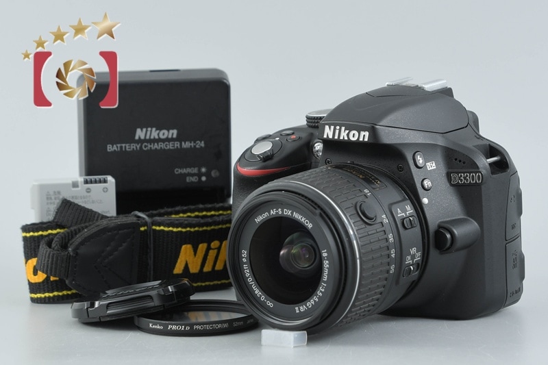 D3300 18-55 VR II レンズキット ブラック シャッター回数僅少