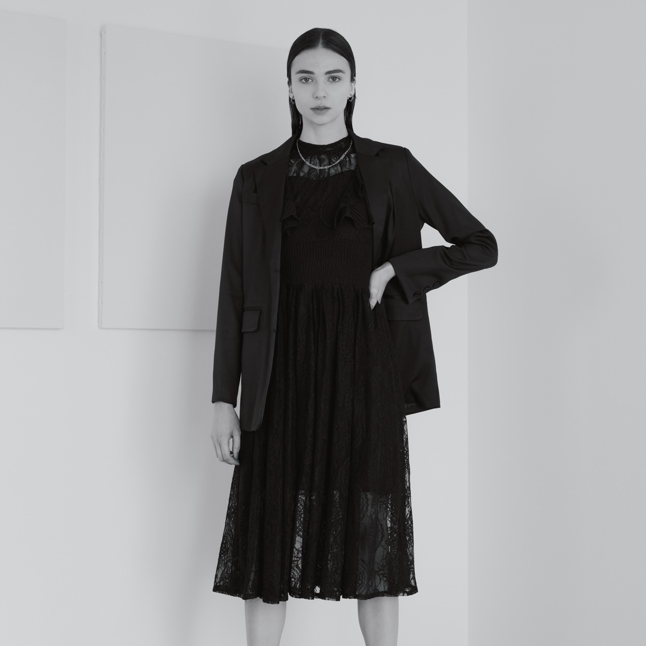 orange様専用☆留袖ワンピース 3L/120 正絹 紗綾形の地模様 Y作