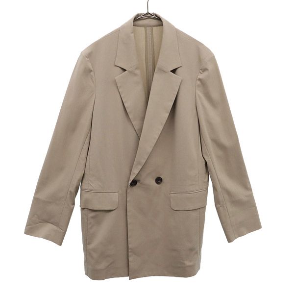 未使用 レーヨンナイロン ダブル テーラードジャケット M ベージュ レディース 5,051円