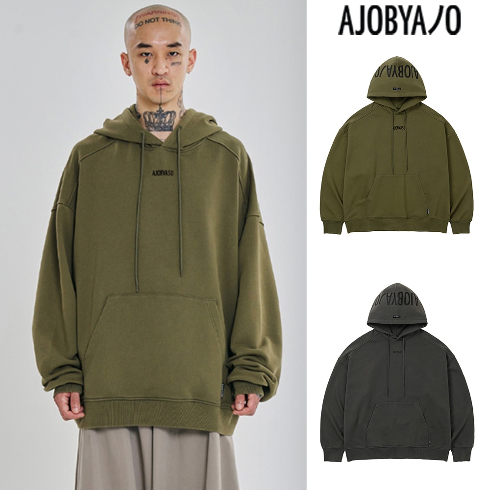 【AJO AJOBYAJO】 [PBA] Five AJO Logos Washed Hoodie
