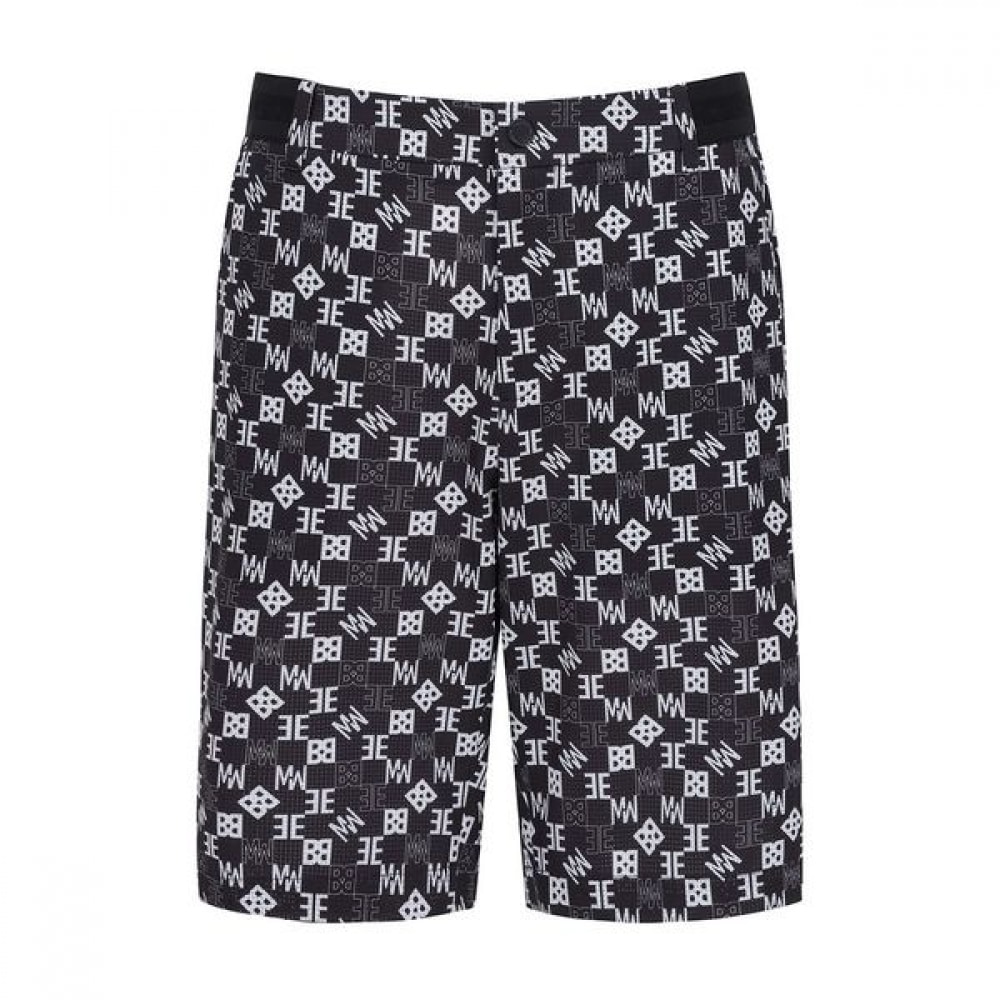 マスターバニー メンズ ロゴパターン メッシュ ハーフパンツ