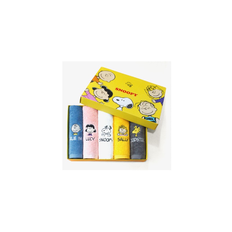 ル スヌーピー ピーナッツ 180g ホテルタオル タオル 5枚 ギフト用