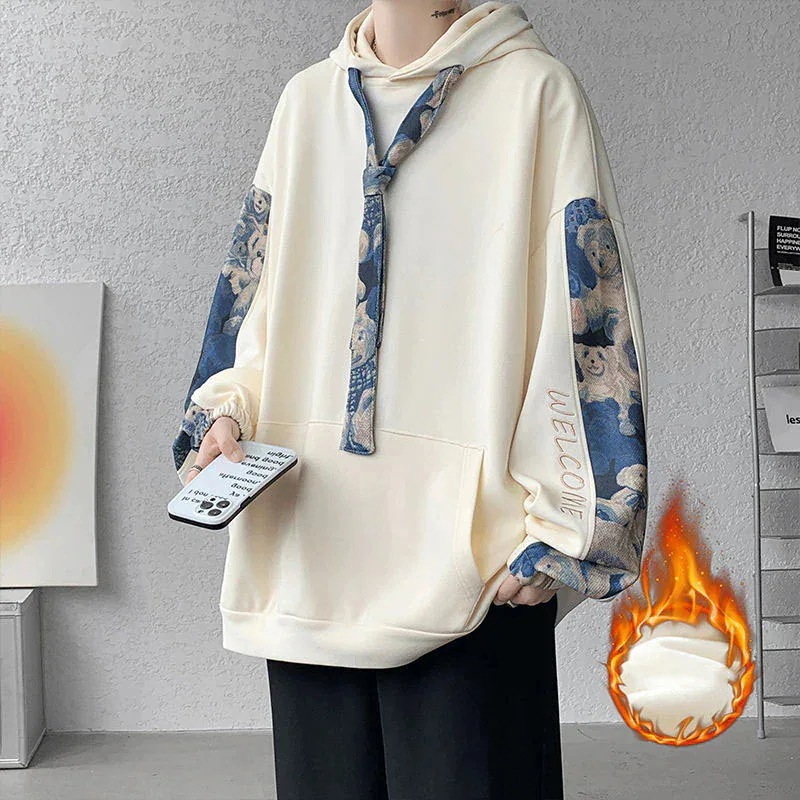 フード付きアウター プルオーバー スウェット 超目玉新品秋冬新作 メンズ 百掛け パーカー カジュアル 裏起毛 港風 ゆったり