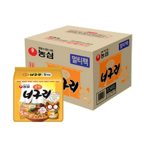 農心 ノグリ ラーメン（甘口）マイルド味 （120gx40個)1BOX　韓国ラーメン 激辛ラーメン 韓国食品 韓国食材