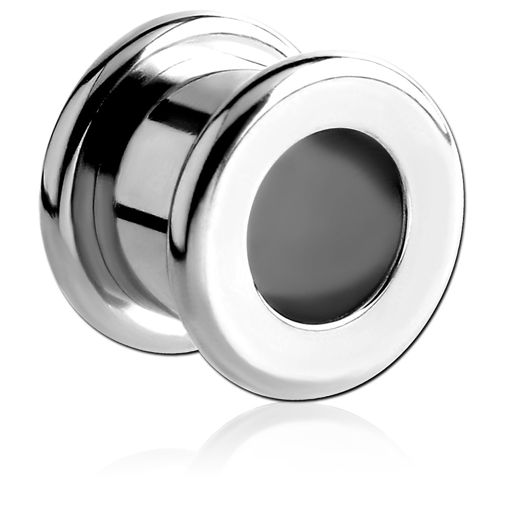 [ 12mm チタングレード23 ] ラウンドチタントンネル 12ミリ ハーフインチ ボディーピアス チタニウム ハイポリッシュ ホール系 ネジタイプ 土管型 xtrtn12xxxxxx