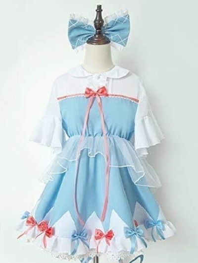 コスプレ衣装 コスチューム チルノ風 なりきり パーティー イベント仮装