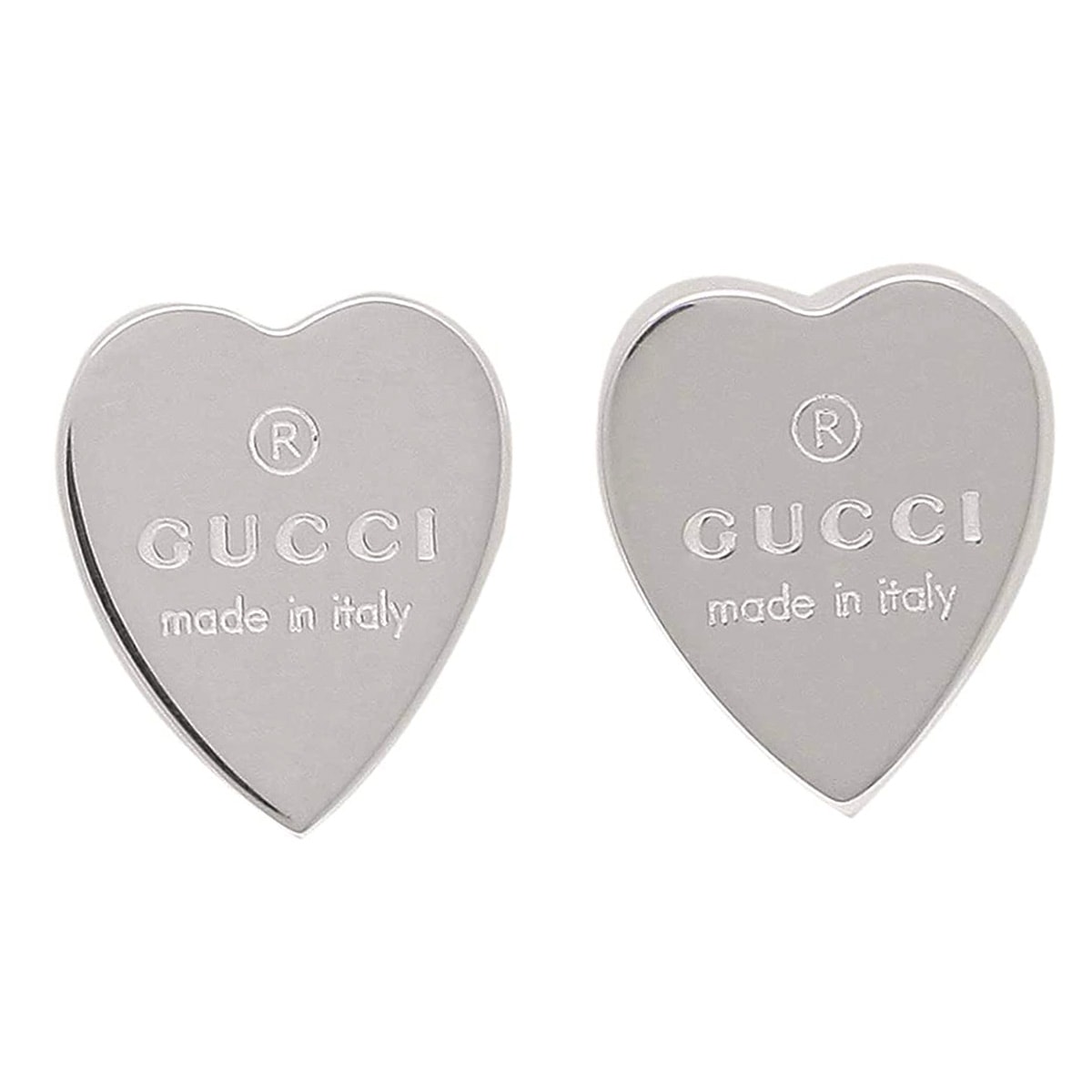 GUCCI 223990-J8400-8106 TRADEMARK HEAR MOTIF PIERCE MADE IN ITALY グッチ トレードマーク ハートモチーフ ピアス