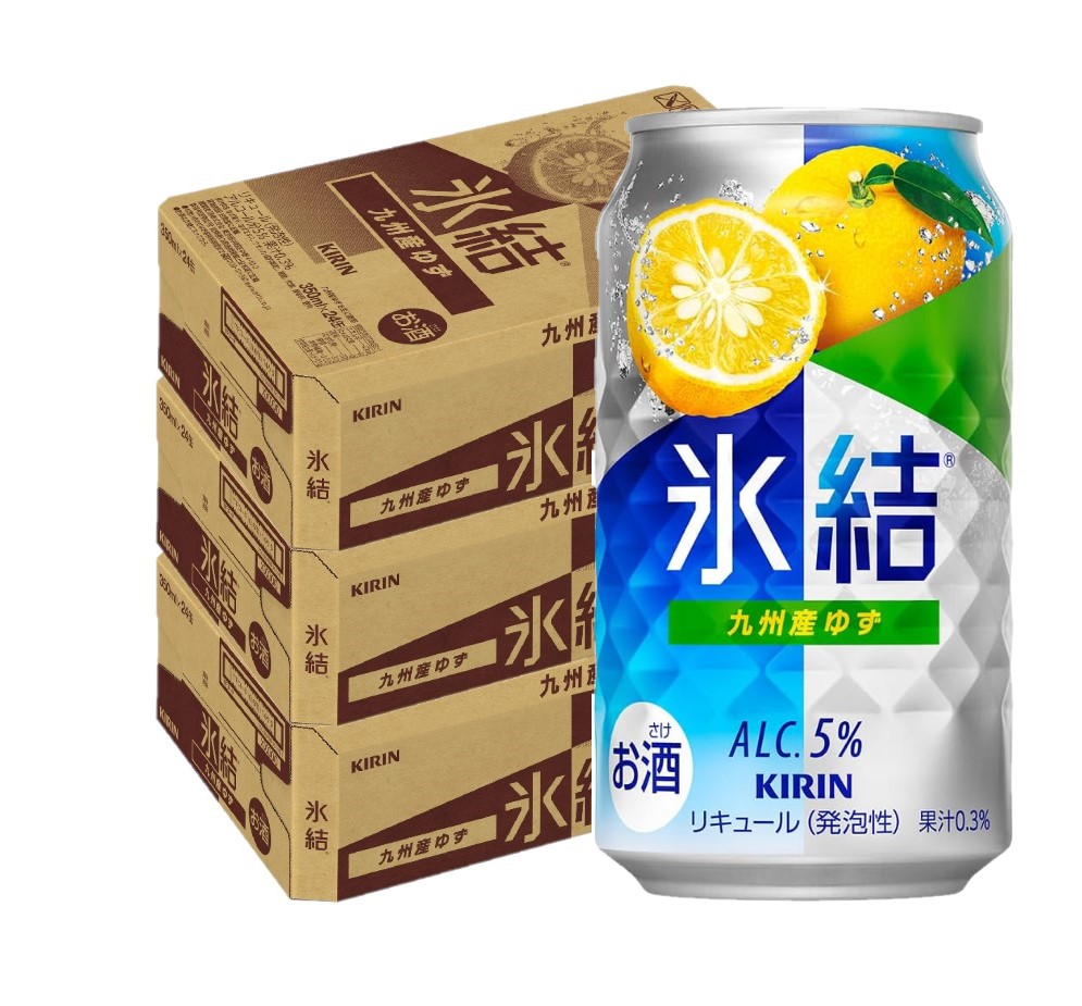【送料無料】キリン 氷結 九州産ゆず 350ml×3ケース/72本