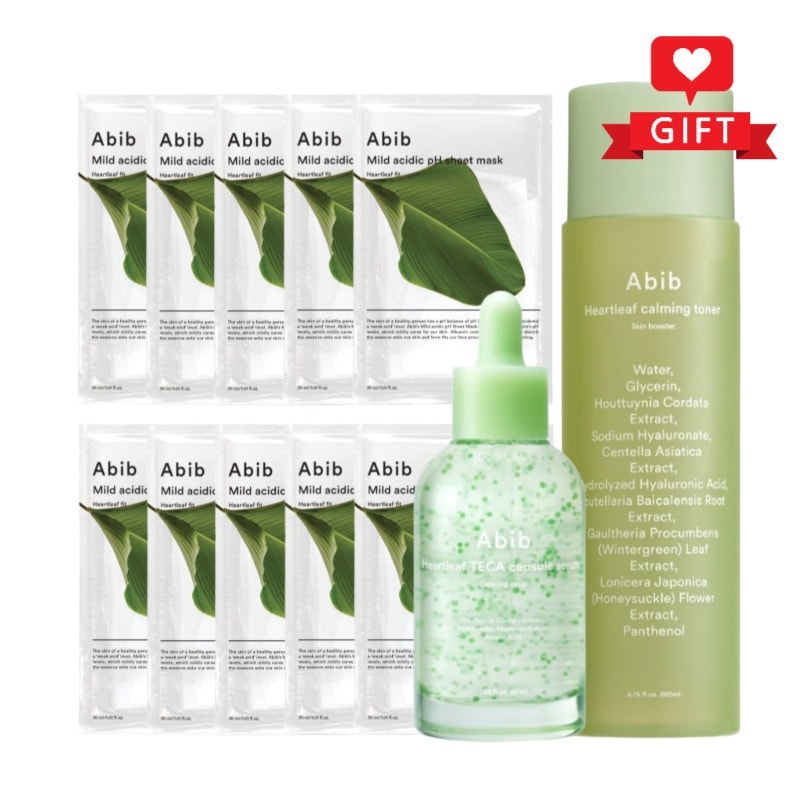 ドクダミ鎮静ケア3点セット（トナー200ml+セラム50ml+マスク10枚） / 韓国スキンケア/低刺激/集中保湿