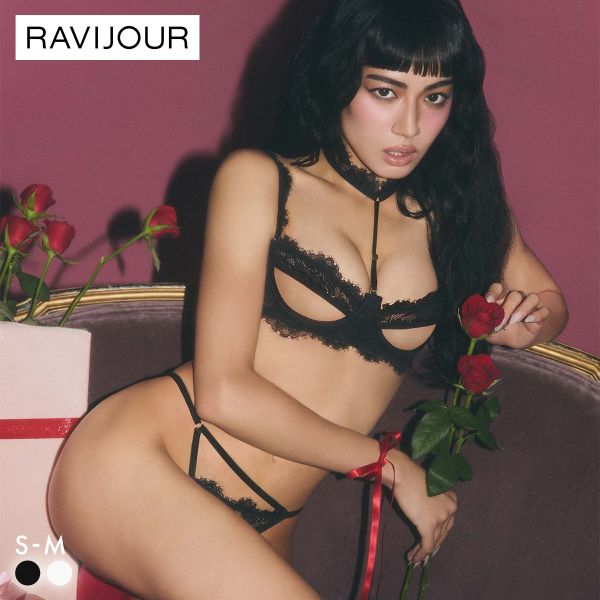 ラヴィジュール ノワールブラン ブラ＆Tバック セット ブラショーツ セット Tバックショーツ セク