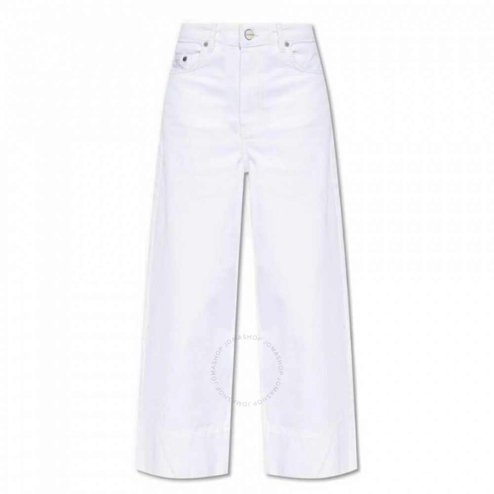 ギャニーブライトホワイトデニムクロップドハイライズジーンズ J1266-151