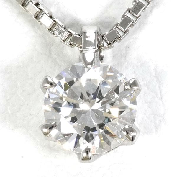 PT PT850 ネックレス ダイヤ 0.332 VVS2 鑑定書 約42cm ジュエリー 中古