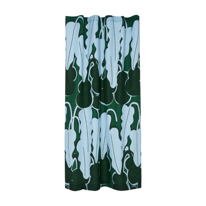 ポップドアカーテン FALLING BLOOM DEEP GREEN 公式正規品 カーテン デザインカーテン 感性インテリア 可愛い 韓国雑貨 韓国インテリア