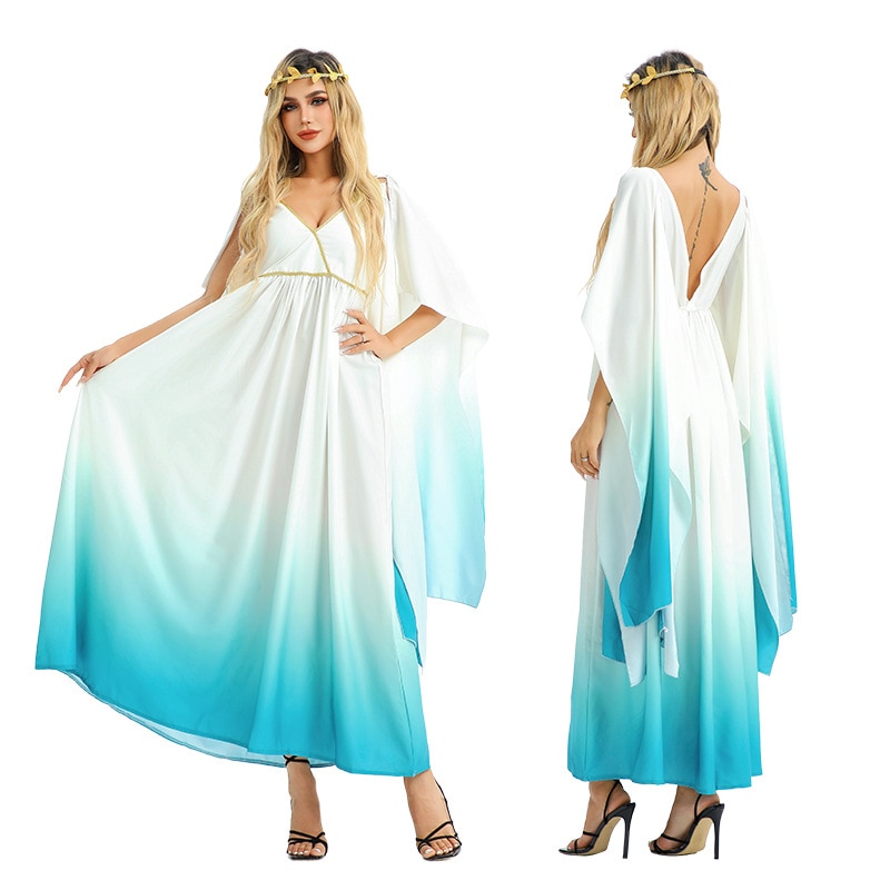 ハロウィン大人用コスチューム古代ギリシャ・ローマ神話コスエジプト女神ドレスパフォーマンス服ヨーロッパとアメリカのドレス