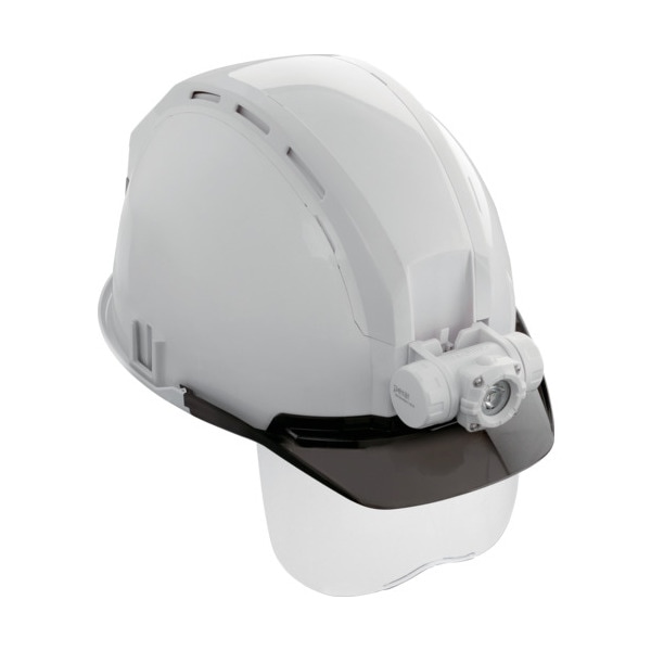 TJMデザイン HSWSB2 ヘルメット セフメット (セフ取付溝付ヘルメット) ベーシックセット MD ホワイト シールド付 メーカー直送